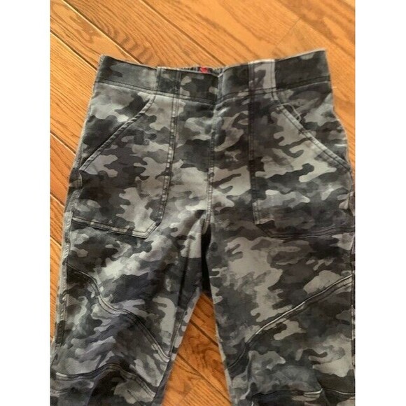 Spanx Women Sz Large Gray Camo Stretch Twill Cargo Jogger Size - Picture 7 of 14